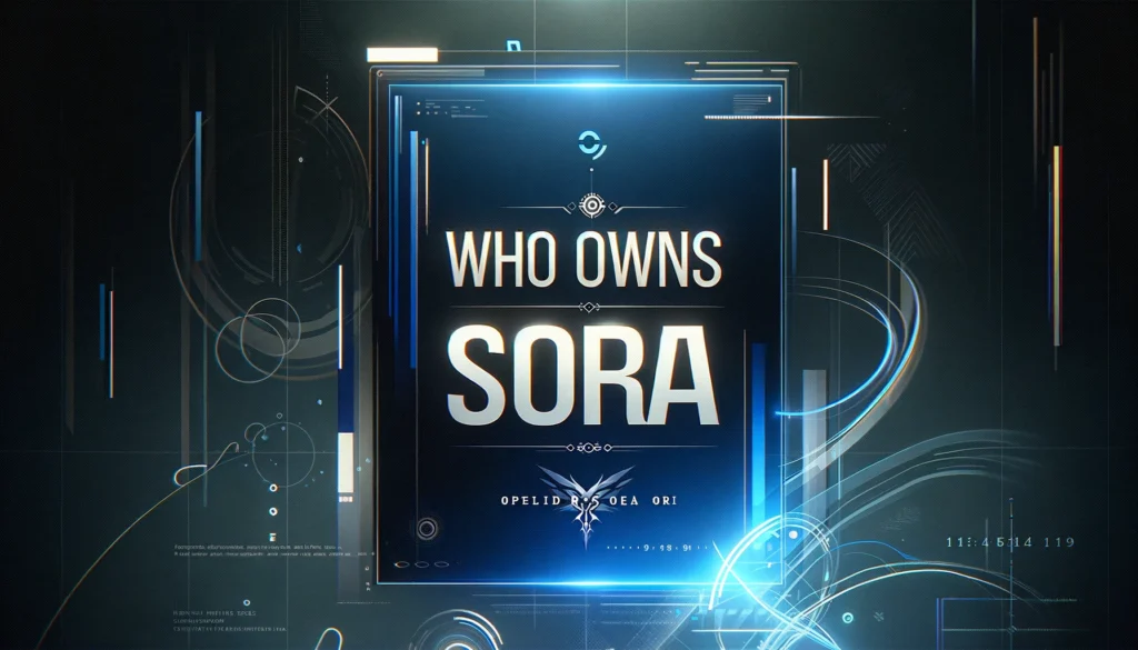 Who Owns OpenAI's Sora?